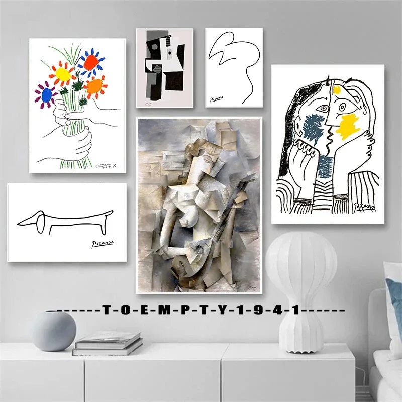 Pablo Picasso Classic Abstract Painting Poster Canvas Printing Famous Painting Fine Art Home Room Wall Decor Aesthetic Wall Art