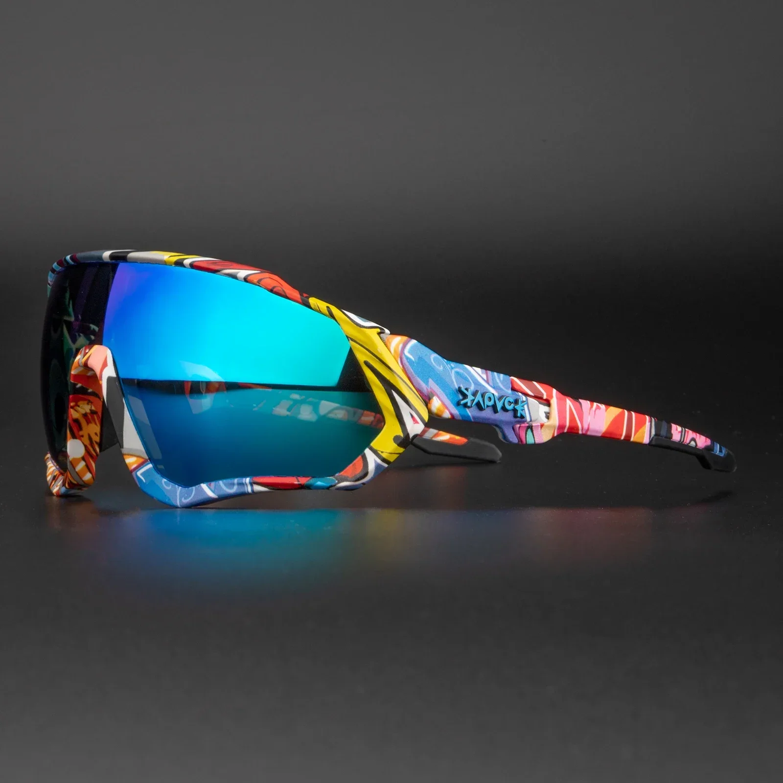 Kapvoe Outdoor-Sport-Fahrradbrille für Herren, Fahrrad-Sonnenbrille, MTB, Fahrradbrille, Brillen, Reiten, UV400-Schutz