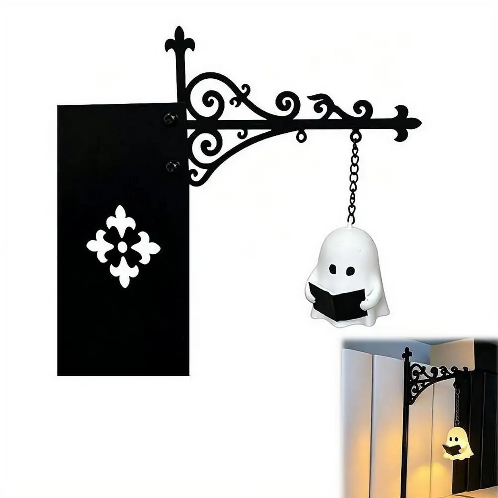 Library Lantern Decorative Retro Hanging Street Lamp Wall Decor Bookshelf Lighting For Bookworms,Nightlight,Gift for Book Lovers