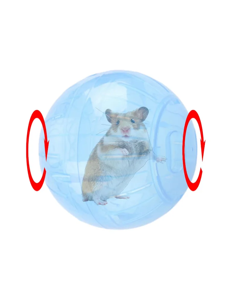Acrylic Hamster Exercise Ball Hamsters Running Toy For Syrian Hamster Small Pets Clear Crystal Run Wheel Safe Pet Supplies view 2
