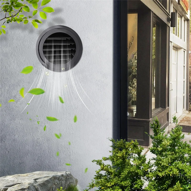 B84B-Runde 4-Zoll-Abluftabdeckung mit integriertem Netzbildschirm, für Badezimmer, für Zuhause, Büro, Garage