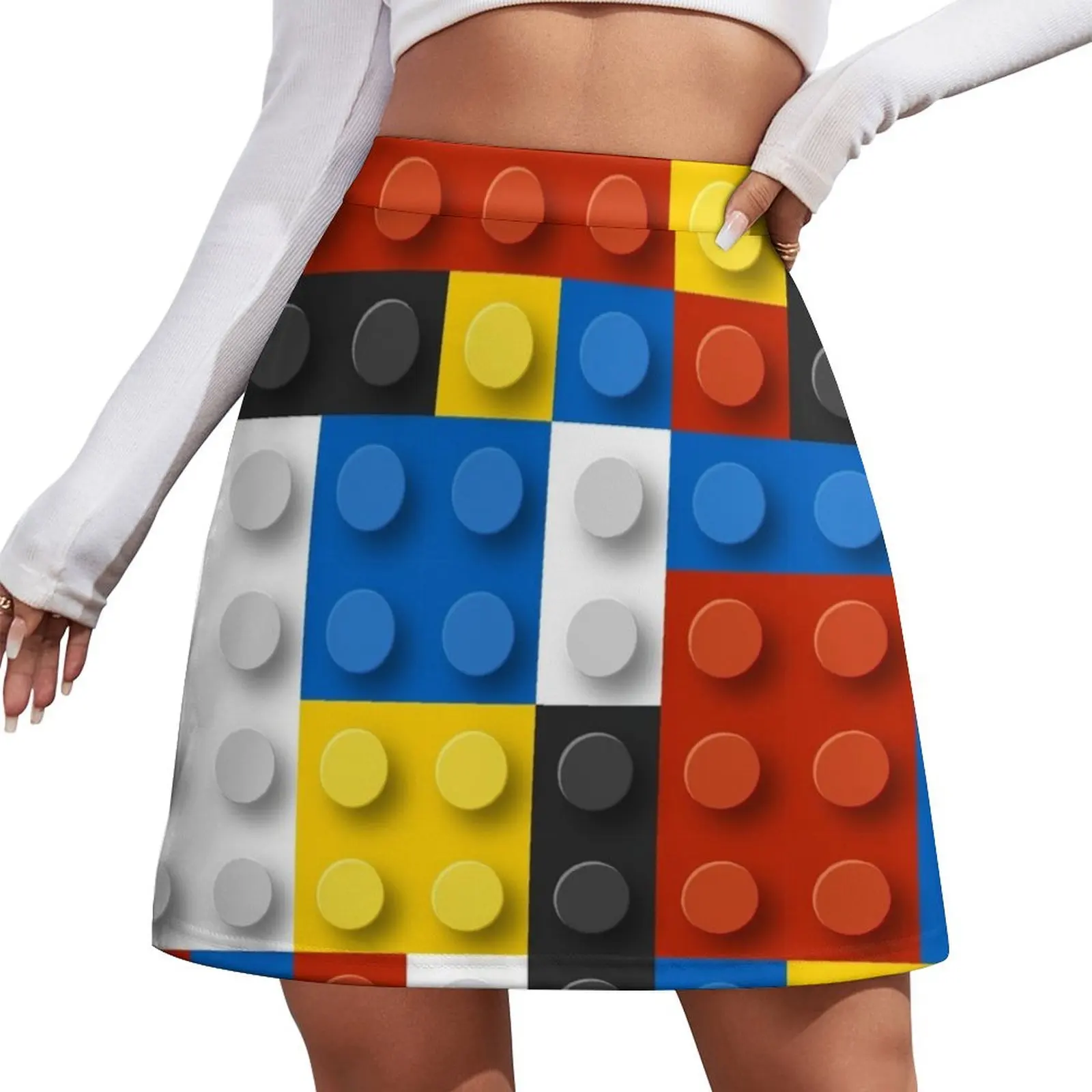 

Mondrian blocks De Stijl Modern Art Mini Skirt cute skirt luxury women's skirt Mini