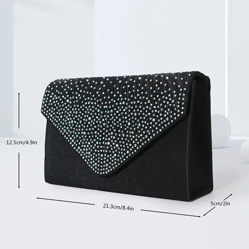 14 Color Women Wedding Clutch Handbag Shoulder Bags Designer Envelope Clutch Purse Female 2024 Diamond Evening Party Prom Bags