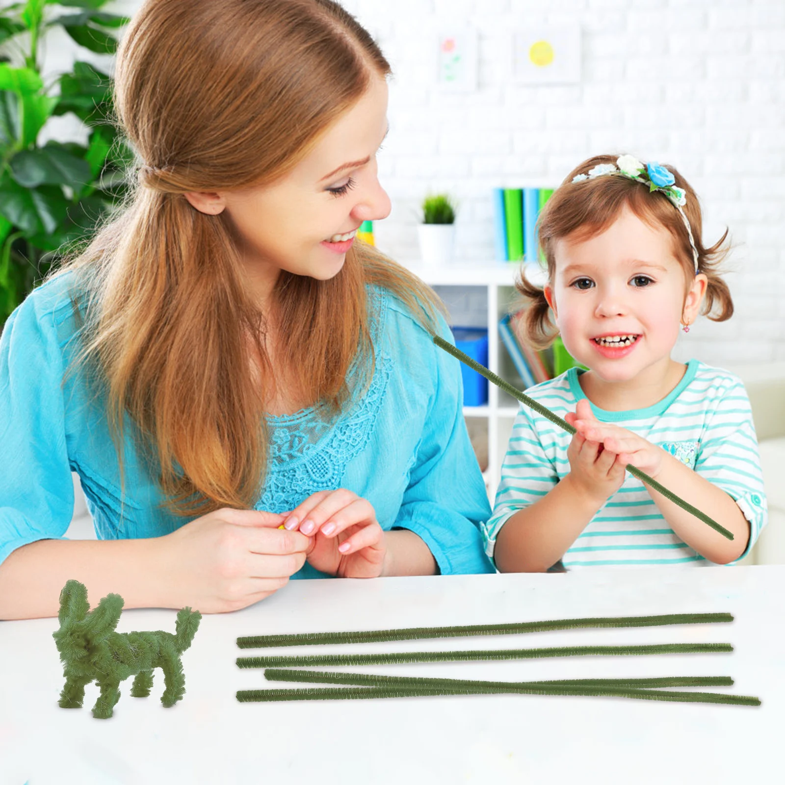 

200Pcs Twisted Sticks Chenille Stems Bendable DIY Craft Supplies Creative Handmade Accessories for Art Projects