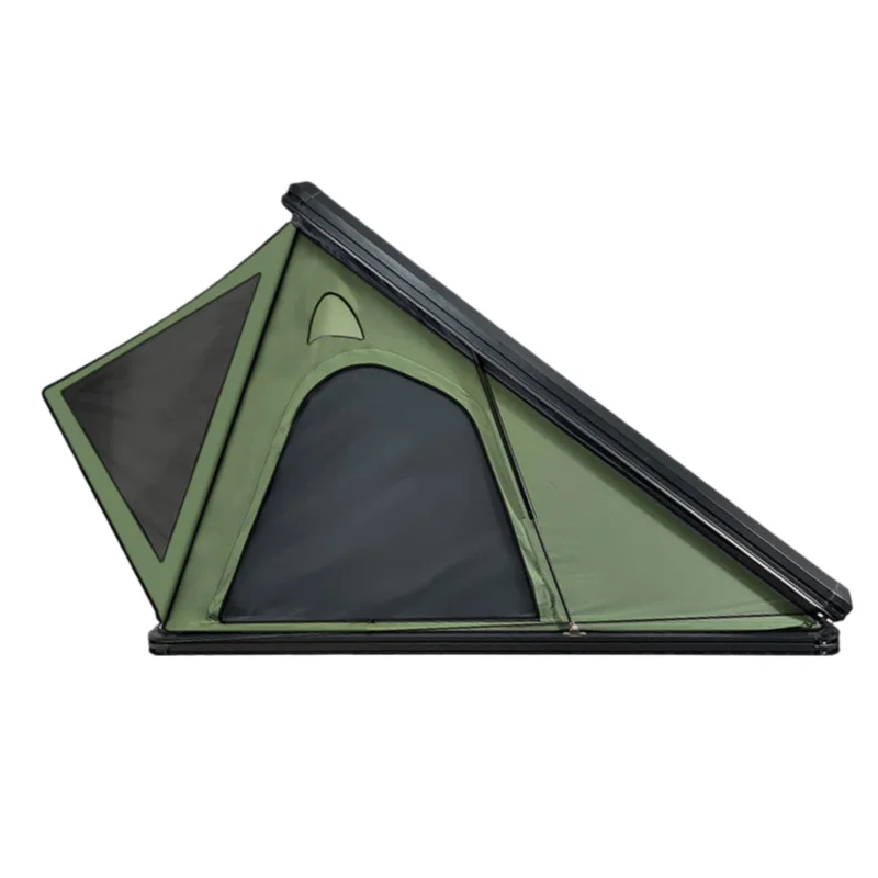 Aluminum Car Camping Tent Triangle Outdoor Self-Driving Automatic Off-Road Waterproof Hard Shell Four-Season Double Layer Car