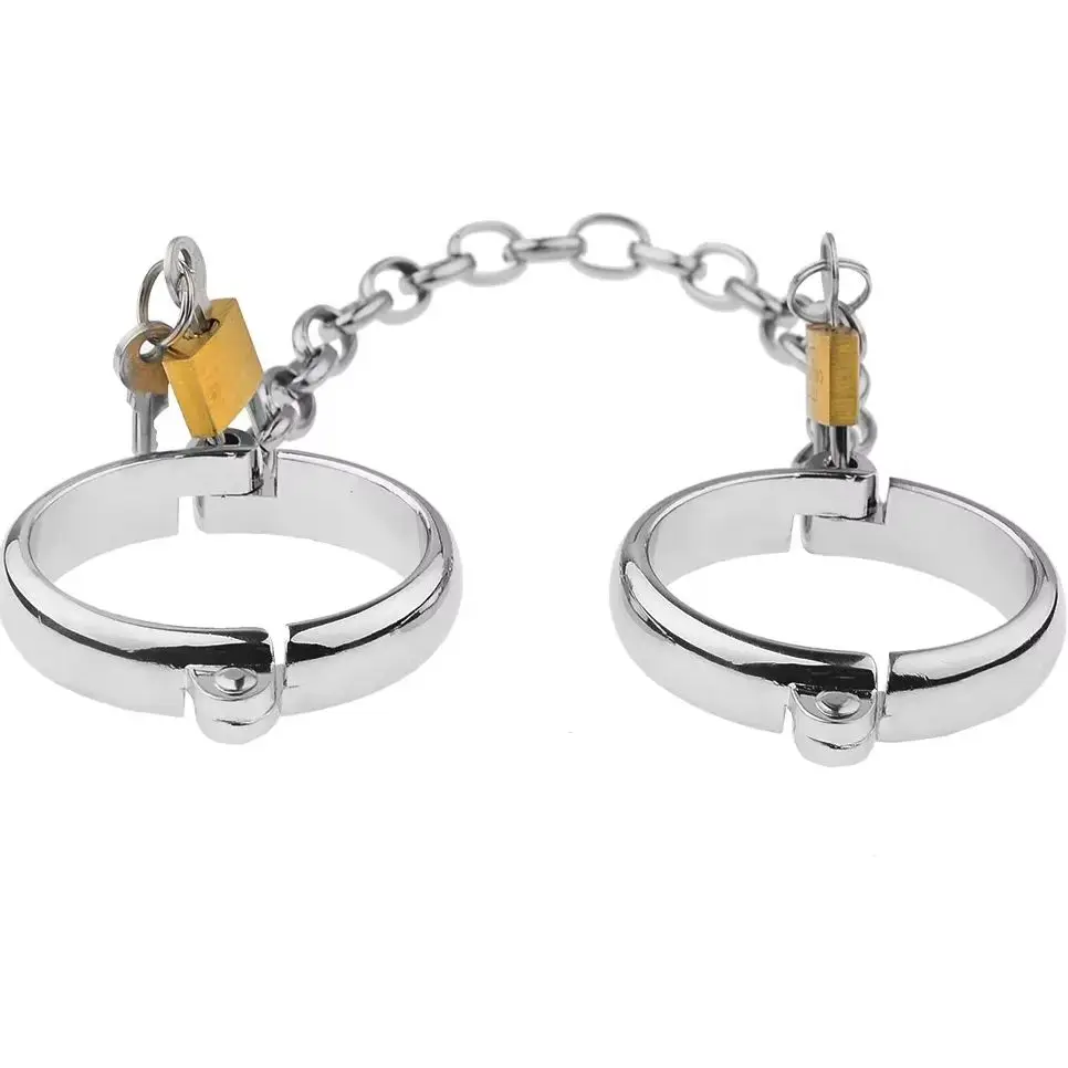 Metalen Handboeien voor Vrouwelijke Mannelijke Rvs Pols Enkelboeien Bondage Armband Terughoudendheid BDSM Volwassen Speeltjes SM Fetish Set