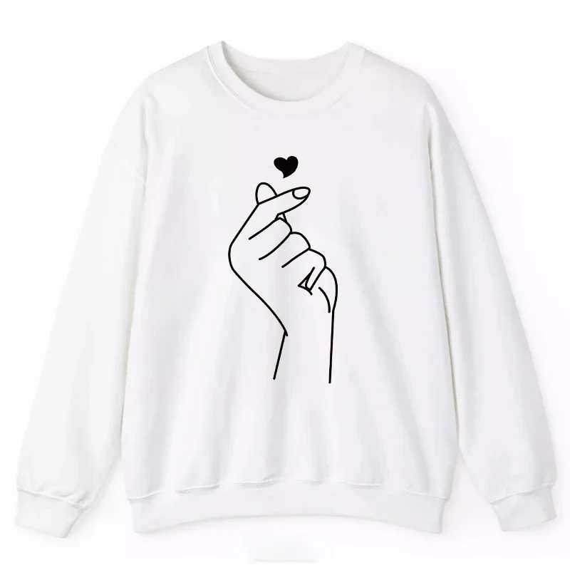 Womens O 넥 탑 하트 프린트 스웨트 캐주얼 조깅 풀오버 매일 통근 파티 의류 Hot Sales Loose Tracksuit 2025