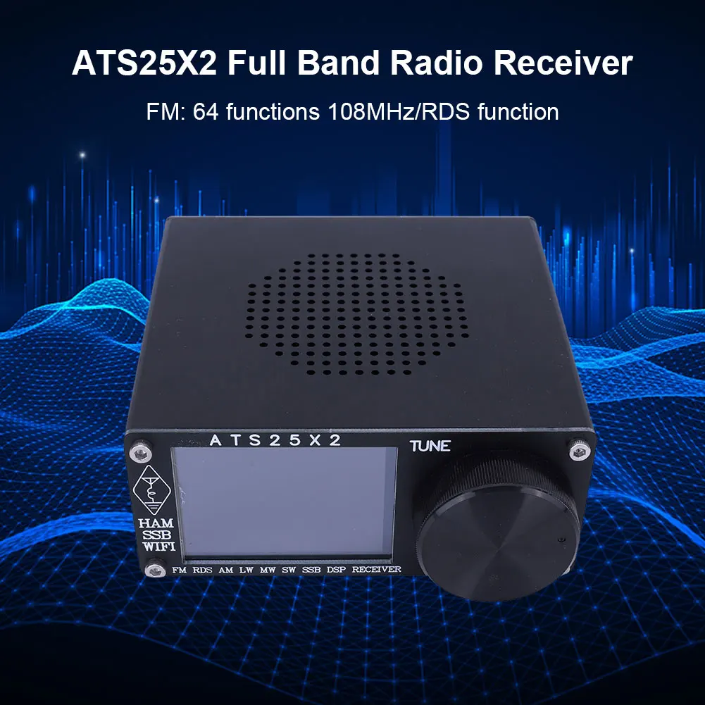 ATS25X2 All Band Radio FM/LW/MW/SSB Shortwave Frequency Radio Receiver Scanner 2.4inch Touchscreen Portable FM Radio Si4732 Chip