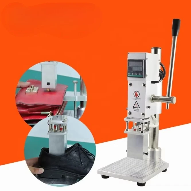 Manual Leather Logo Embossed Hot Foil Stamping Machine for Shoes Handbag Gift Box