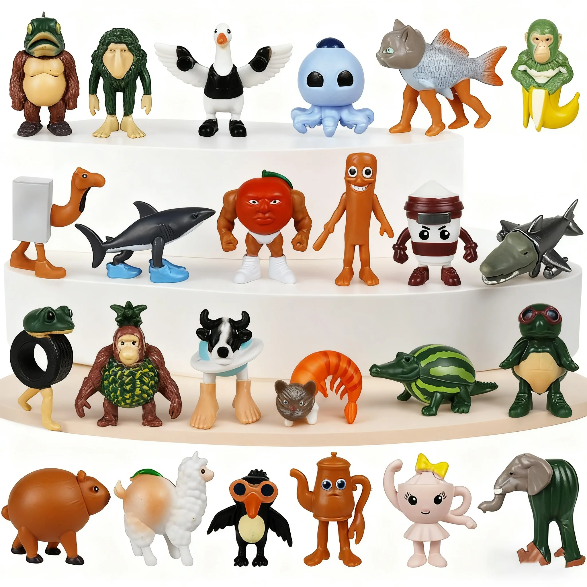 Italiano Shan Hai Jing Creature mitiche Scatole cieche Regalo di Halloween Tung Tung Sahur Tralalelo Tralala Dancing Doll Action Figure