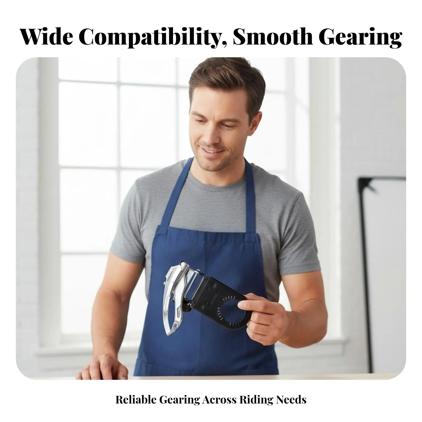 

Front Derailleur Effortless Function Double-Pull Front Derailleur Bike Chain Gear Changer Long-Lasting Bike Chain Guide