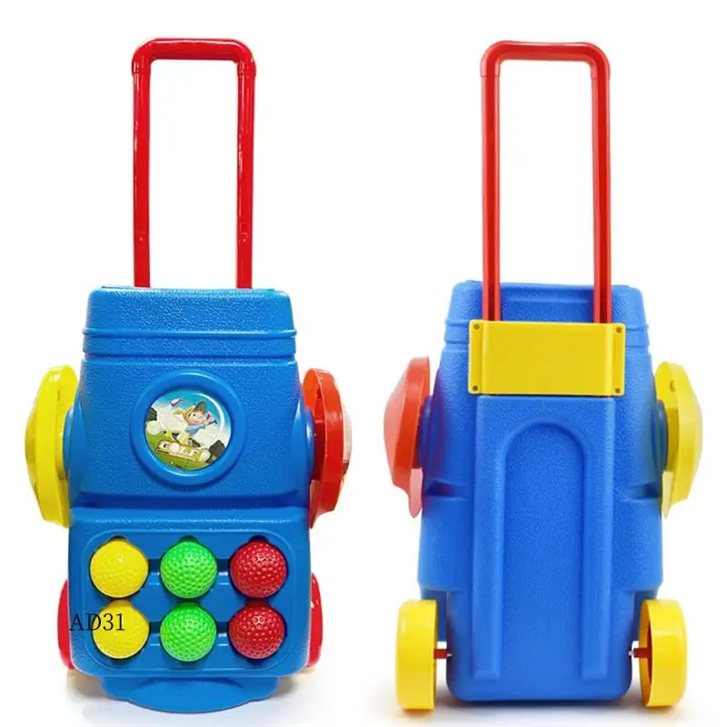 

New-Kids Golf Clubs With 3 Balls 3 Golf Sticks, 2 Practice Holes And Golf Cart, Sport Toys Gift Fit For Kids