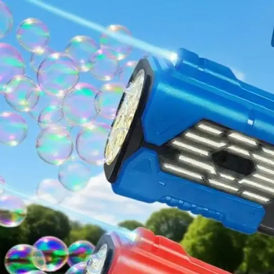 Electric Bubble Gun Automatic Space Soap Bubble Machine Kids Toy Soap Bubble Maker Blower Toys for Novel Children Outdoor Toy