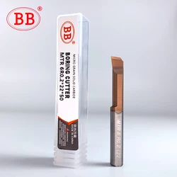 Barra chata de carboneto bb mtr mtl, ferramenta de torneamento interno em miniatura, cópia de furo pequeno, cortador de torno sólido 0.8-10mm 6mm