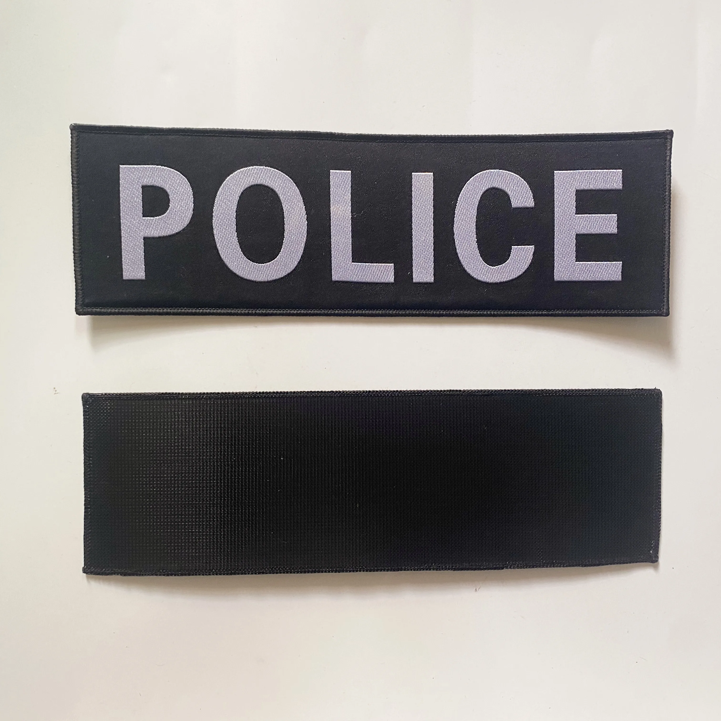 Dulbag-Écusson de police en fonte, patchs de sac à dos de police militaire, 27x8cm, 1 pièce