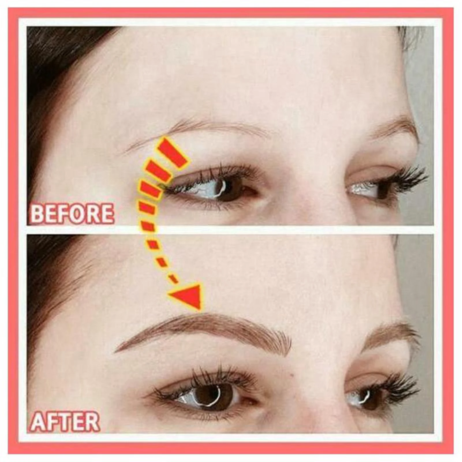 Temporary Eyebrow Tattoos Stickers Hair-Like Peel off Eyebrow Stickers for Daily Makeup Stage Performance