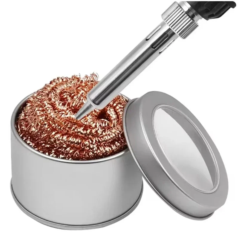 Copper Wire Cleaning Ball Iron Nibs Soldering Waste Absorption Iron Nib Cleaner De-Soldering Steel Wire Ball