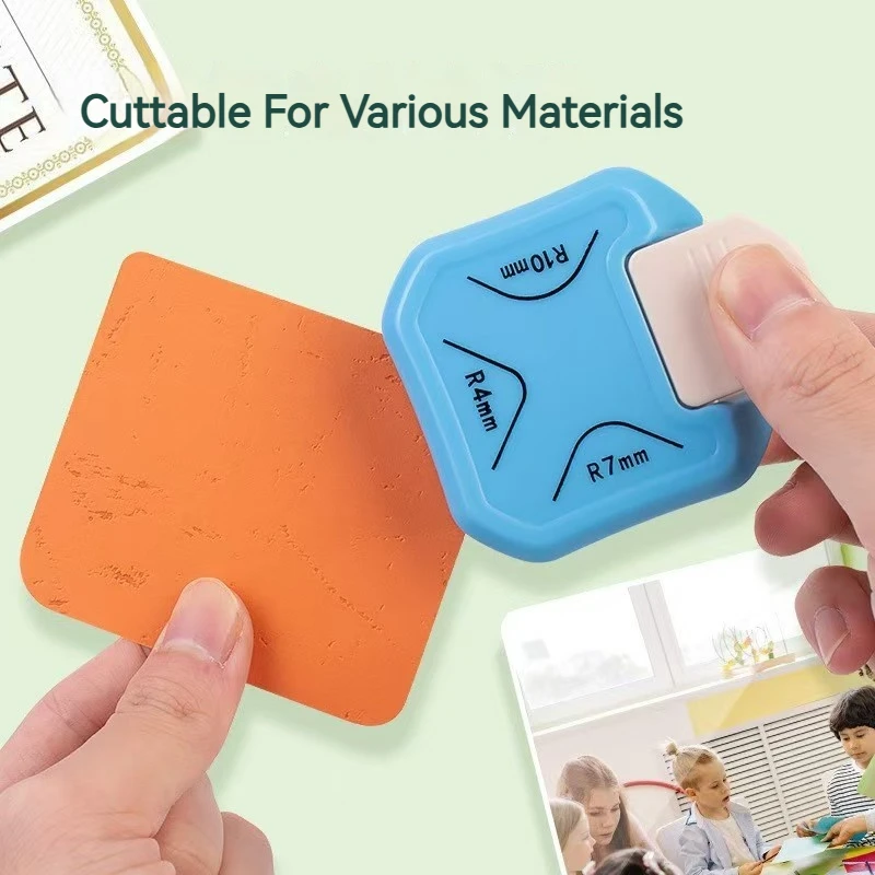 Multi-Functional Corner Rounder 3 Size R4 R7 R10mm, Corner Cutter Tool for Cards Scrapbooking Wrapping Paper