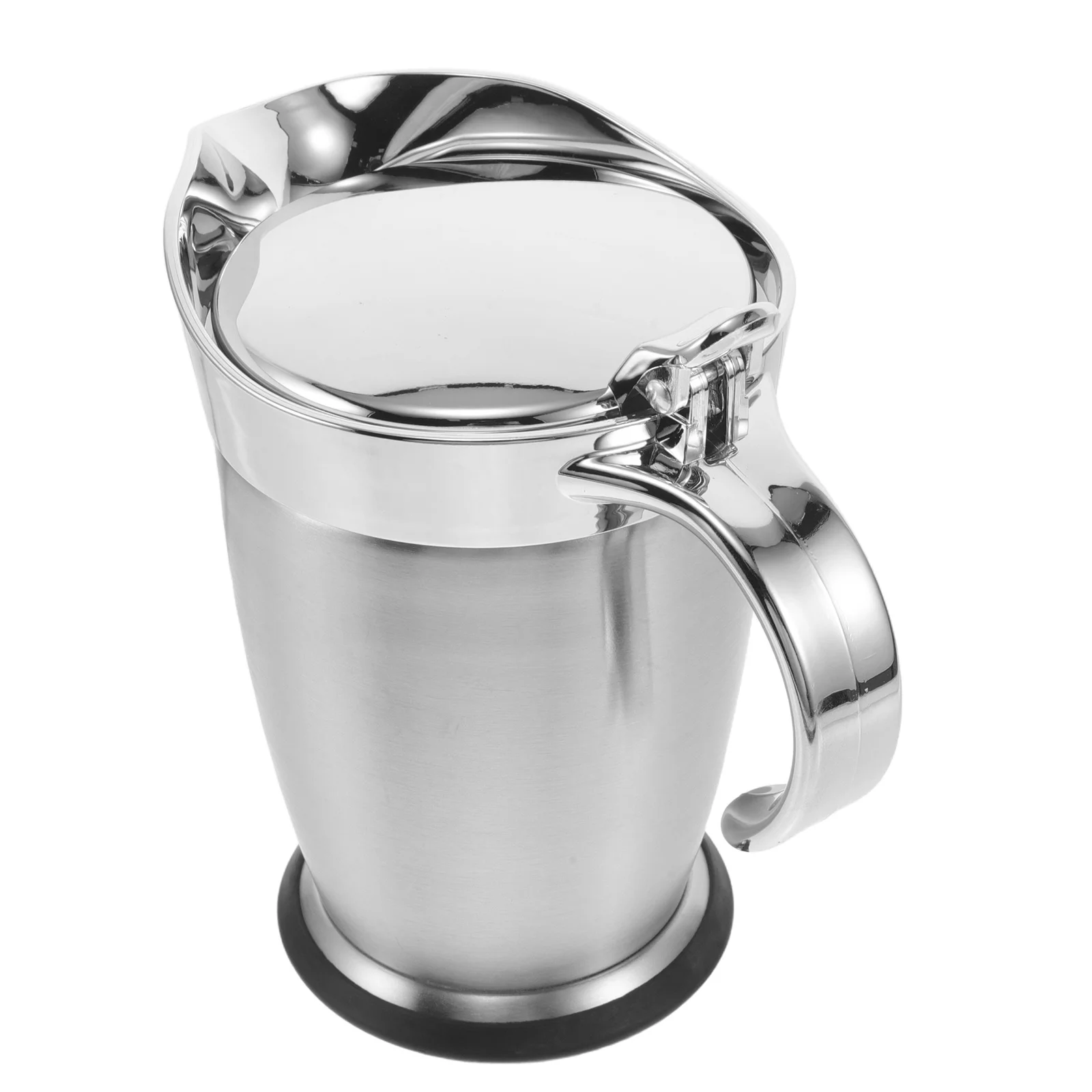 

750Ml Insulated Gravy Jug Stainless Steel Double Wall Sauce Boat Hinged Lid For Thanksgiving Gravy Cream Serving Kitchen Bar