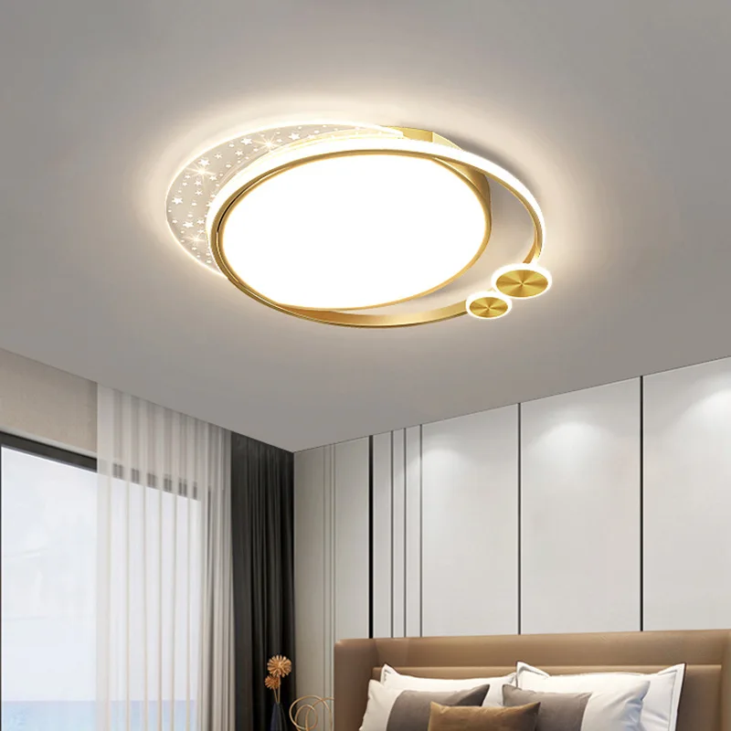 Led Ceiling Lighting Decoration Modern Simple Atmosphere Ultra-thin Living Room Headlights Master Bedroom Smart Lamps