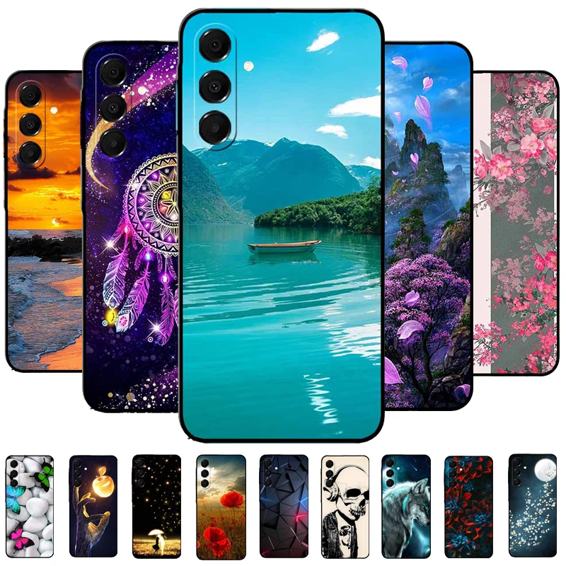 

Мягкий чехол для Samsung Galaxy A17, чехол с мультяшным рисунком, задняя крышка для A17 5G, защитный чехол-бампер с животными, сумка GALAXY A17 5G Cool Cat Capa a17