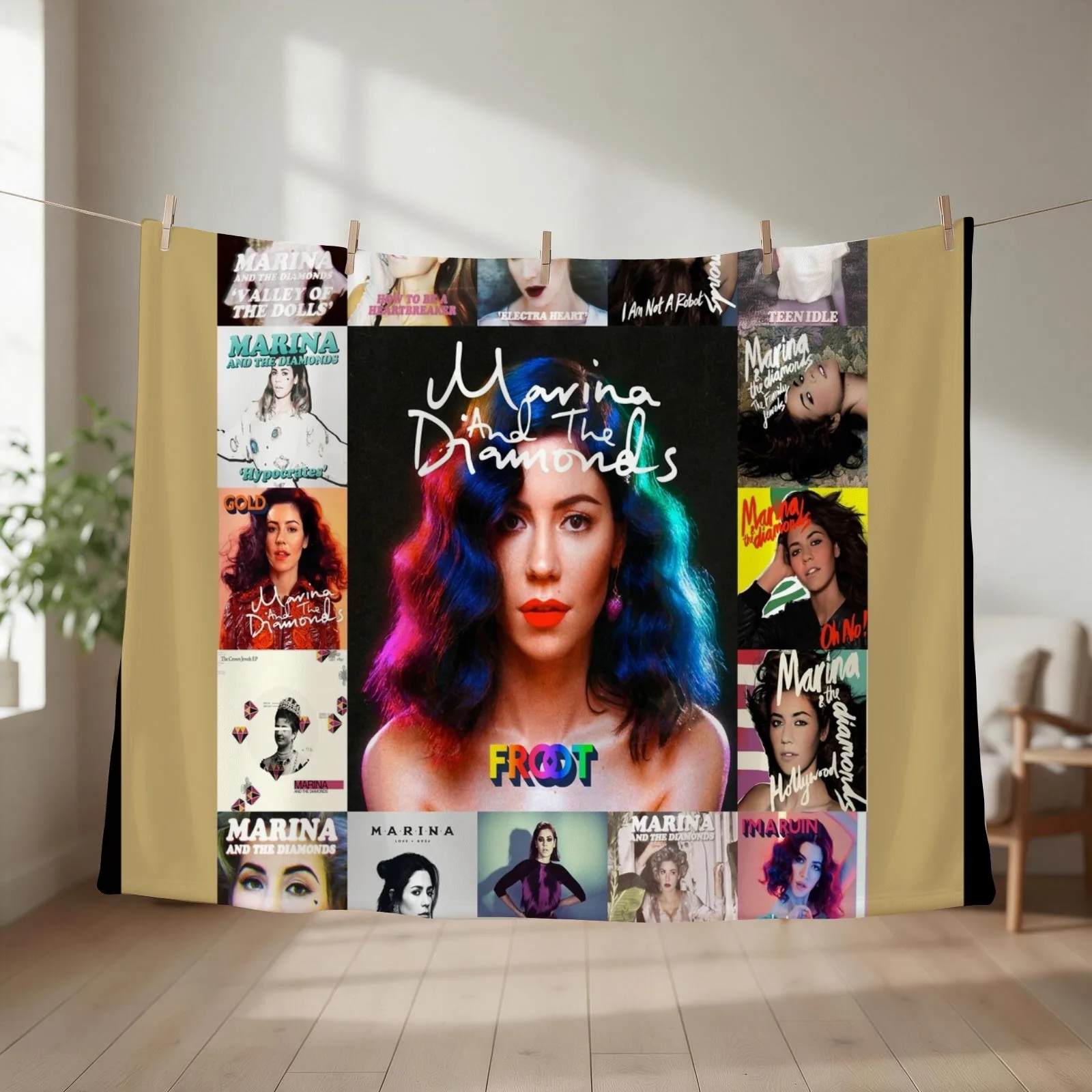 Marina and the Diamond Throw Blanket Flannels Soft Big Large Soft Beds Blankets