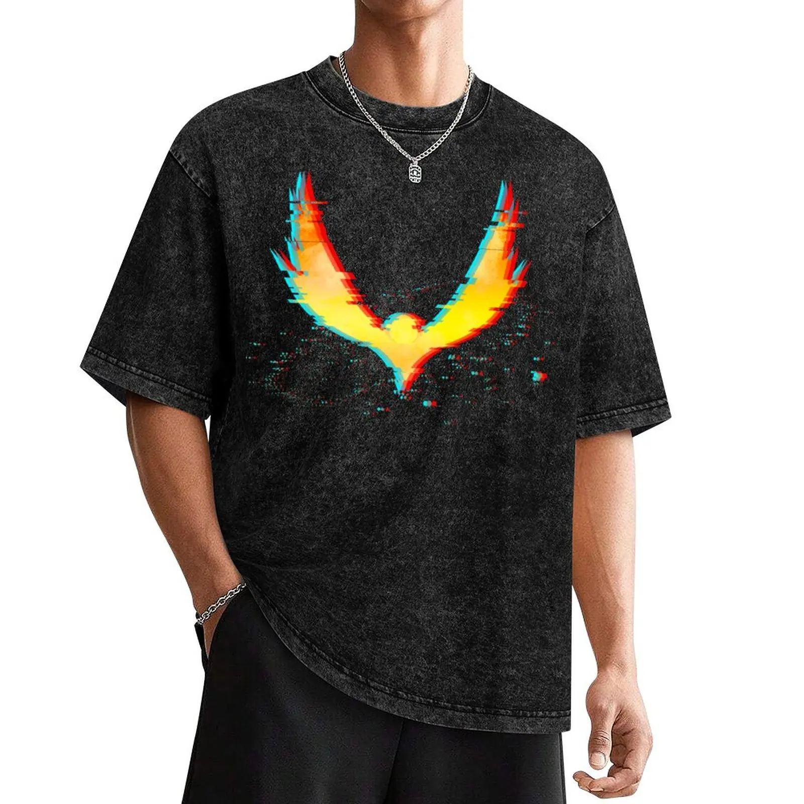 

Aethon Books 3D Glitch T-Shirt graphics vintage graphic tee anime t shirts sweat luxury clothes men