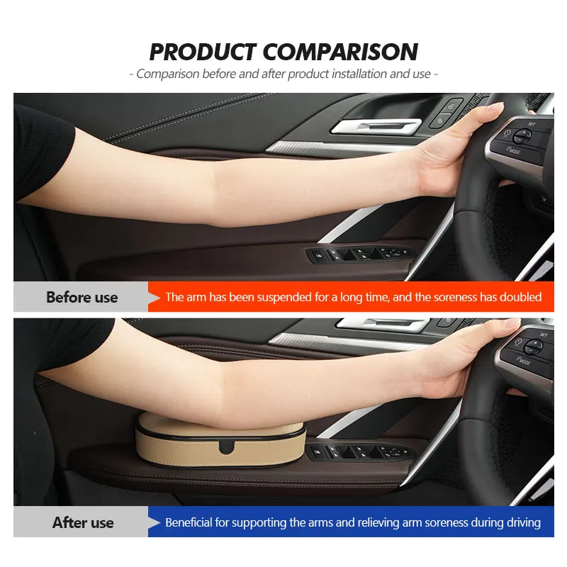 Car Left Right Door Armrest Adjustable Height Elbow Rest Box For KIA gt gtline Xline ceed Forte RIO STINGER Seltos K3 K4 view 3