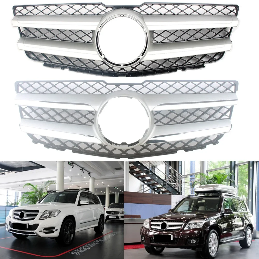 

Car Front Racing Billet Bumper Grille Upper Facelift Grill For Mercedes-Benz X204 GLK Class 2008-2015