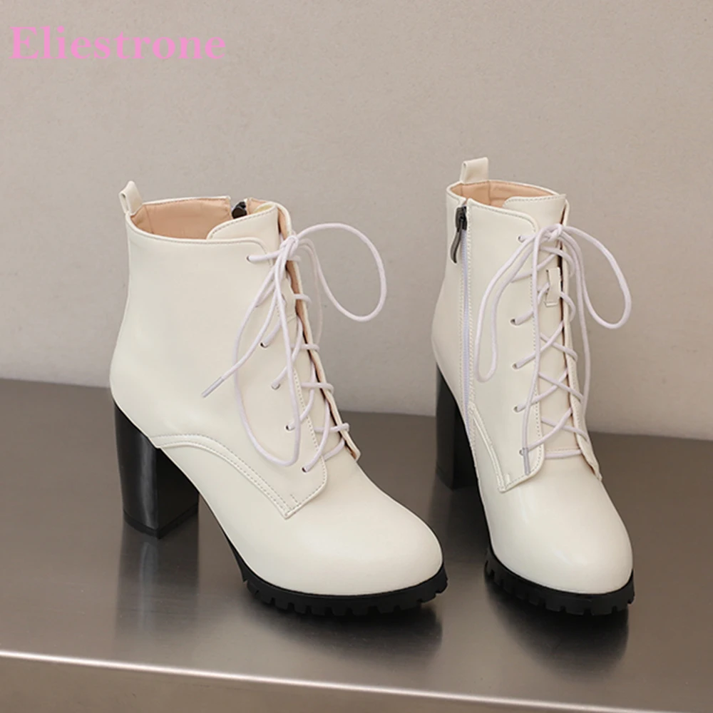 

2025 Новые зимние модные черные, серебристые женские ботильоны, армейские женские туфли на высоком квадратном каблуке, большие размеры 13, 43, 47 50