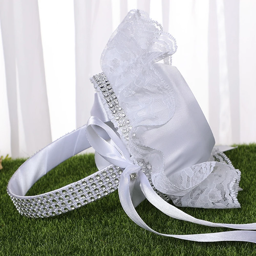 White Lace Wedding Flower Girl - Gardening Tools Girls 评论和价格