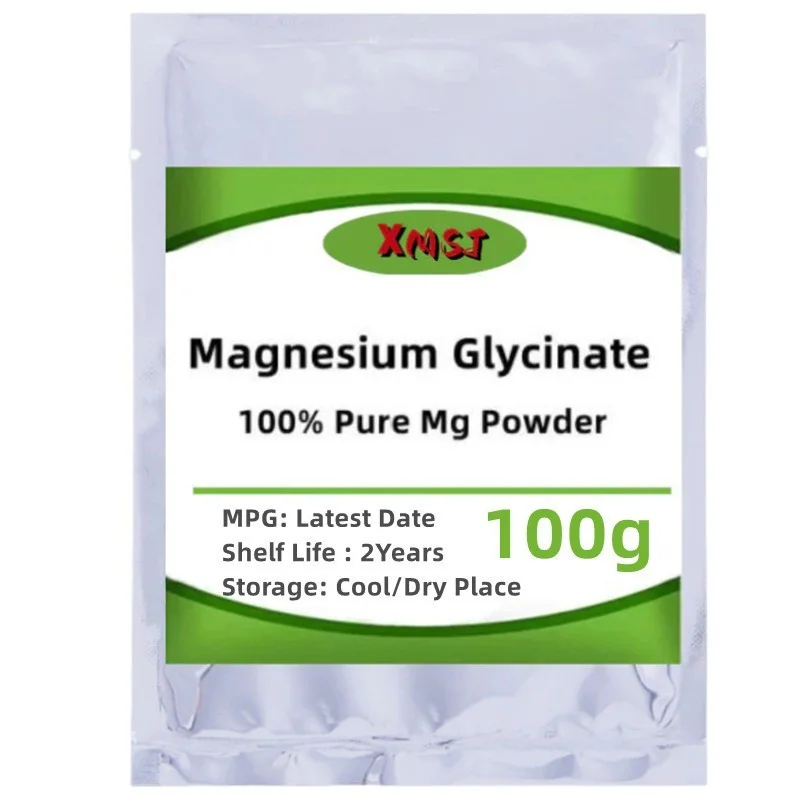 50g-1000g Magnesium Glycinate 100% Mg, Free Shipping