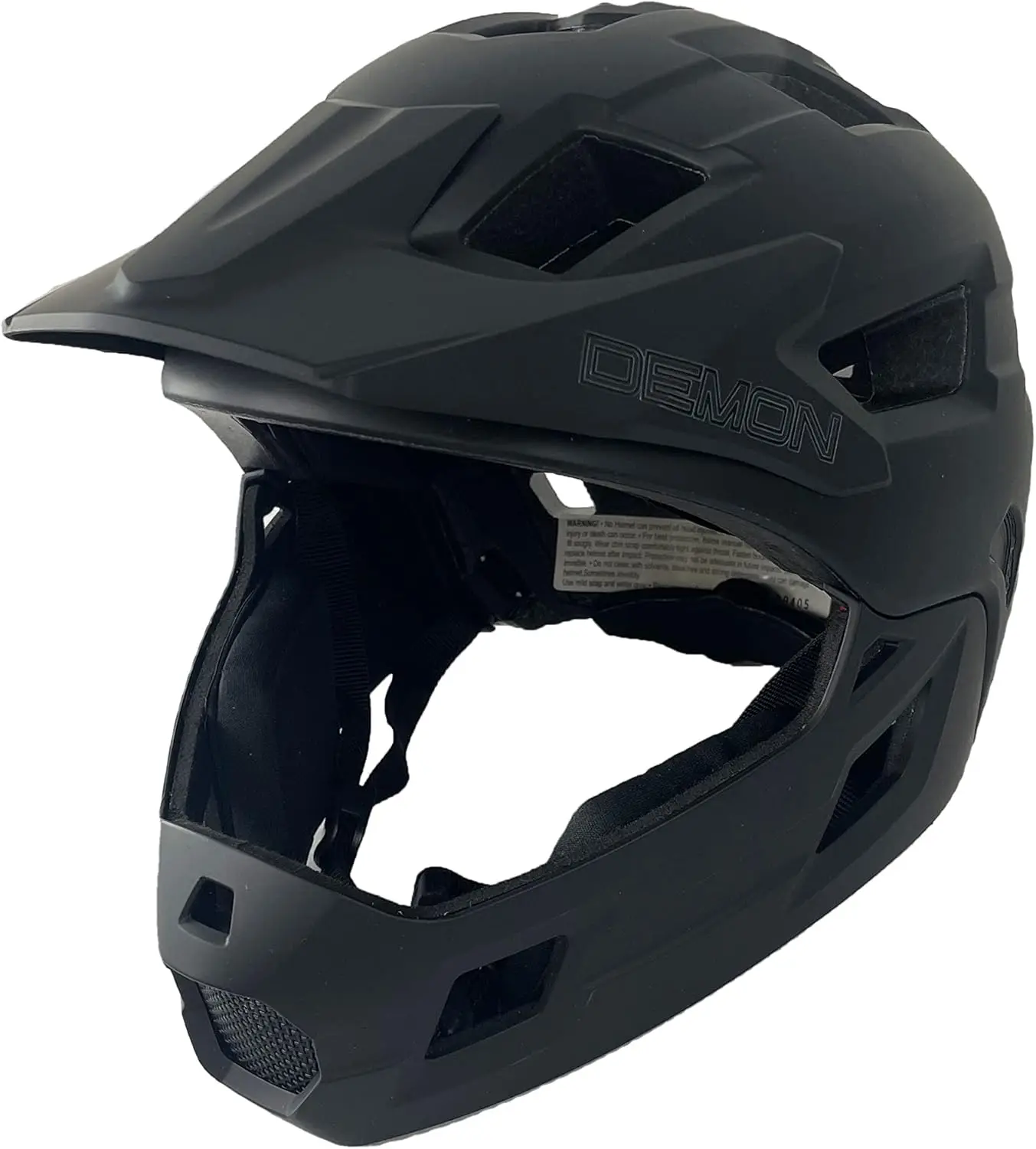 

Kids Full Face Bicycle Helmet with Detachable Chin Guard, 50-53 cm, Impact Resistant, Adjustable