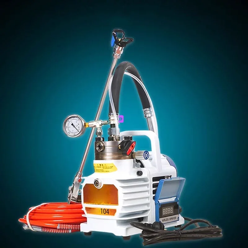 بخاخ صناعي بدون هواء محرك بدون فرش عالي الطاقة لطلاء الهيكل الصلب ومشاريع الطلاء الخارجي