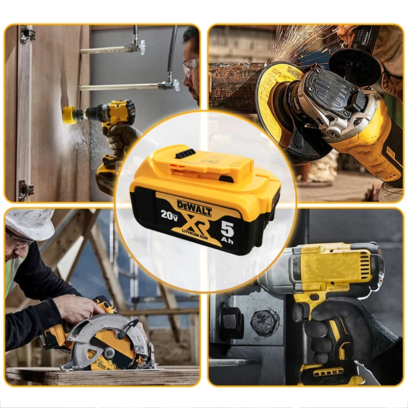 Dewalt Lithium Ion Batterij 20V 5.0ah Vervangende Li-Ion Batterij Voor Dewalt Power Tool Batterijen