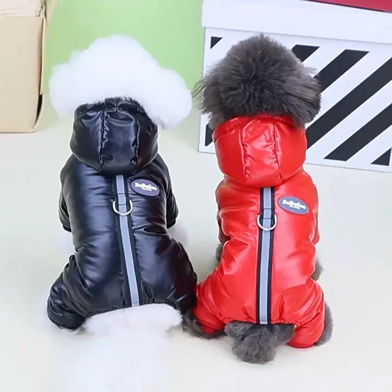 Winter Warm Dog Clothes Puppy Thicking Jumpsuit for Small Medium Dog Cat Coat Pet Cotton Jacket Chihuahua French Bulldog Costume