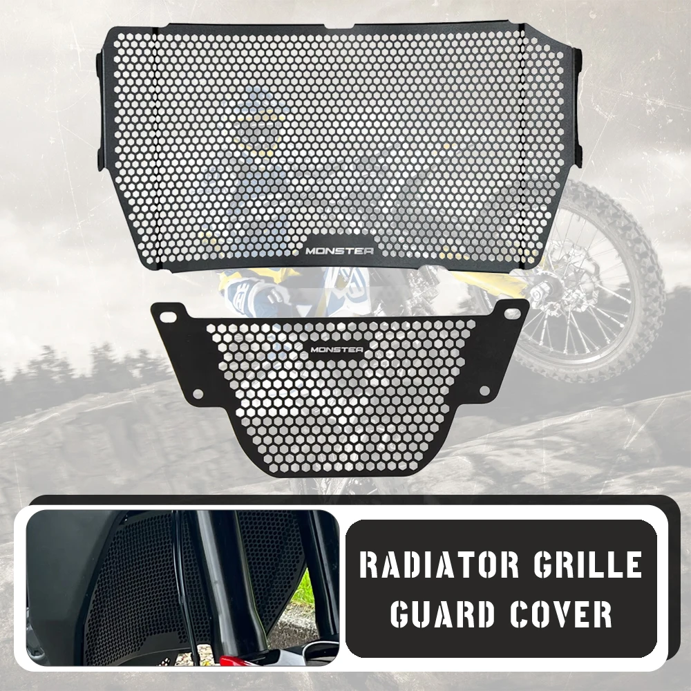 

Для Ducati Monster 1200 1200S 1200 25 Anniversario 2013-2024 2023 2022 Защитная крышка решетки радиатора Защита масляного радиатора 1200 R S