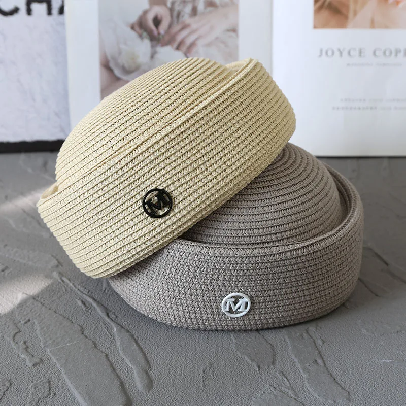 Spring Summer Vintage Pillbox Hat Hard Top Hat Women Designer Fashion Berets White Black Fascinator Wedding Cap Party Charming