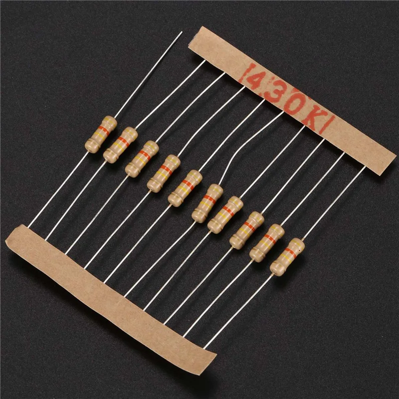 3000Pcs 50 Values 1/2W 0.5W 5% Carbon Film Resistors Assorted Kit Set