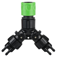 Drip Irrigation Tap Adapter 4-Way Splitter  Garden 1/4 Hose Automatic Watering System Kit Bonsai Pot Plant Greenhouse Water hose