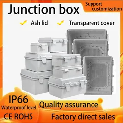 Electrical Junction Box Ip66 Abs Pc Hinged Plastic Enclosure Waterproof Power Waterproof Outdoor Plastic Box Distribution Box