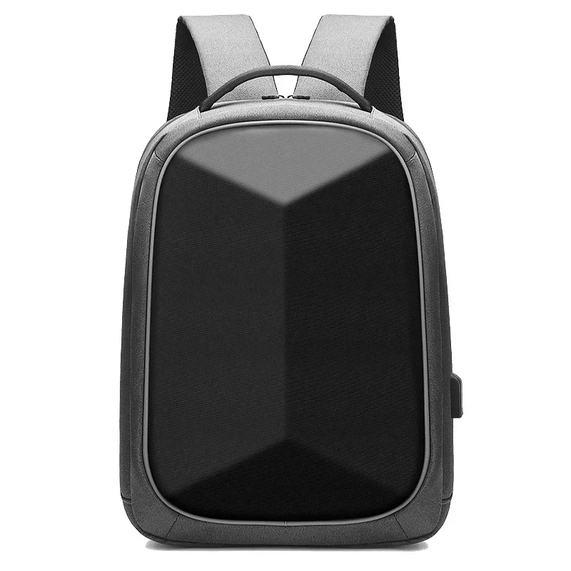 Usb High-quality Men\'s Backpack Waterproof Hard Case Leisure Computer Travel Bag Fashion Business Portable Student School Bag