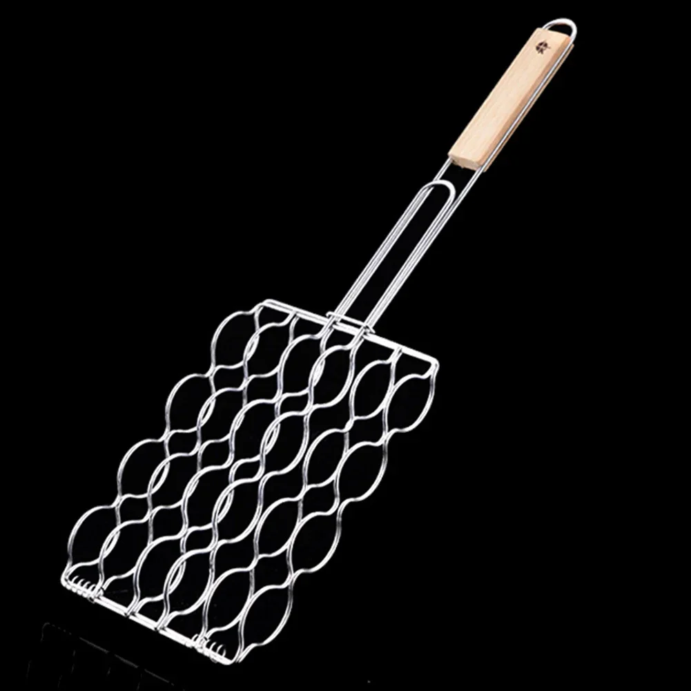 

Family Gatherings 57*18*5cm BBQ Grill Basket Outdoor Cooking Easy To Clean Heat-resistant Design Open Flame Cooking
