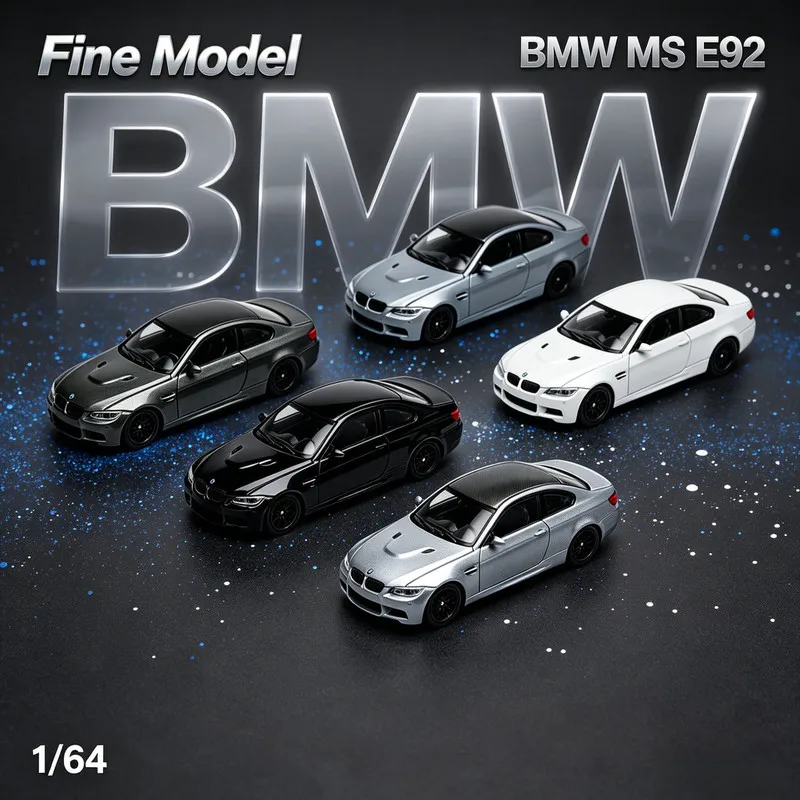 Image of Feines Modell 1/64 Neuer BMW M3 E92 Druckguss-Automodell Legierungssimulation Sammlerstück Geschenk für Jungen # peetyeee