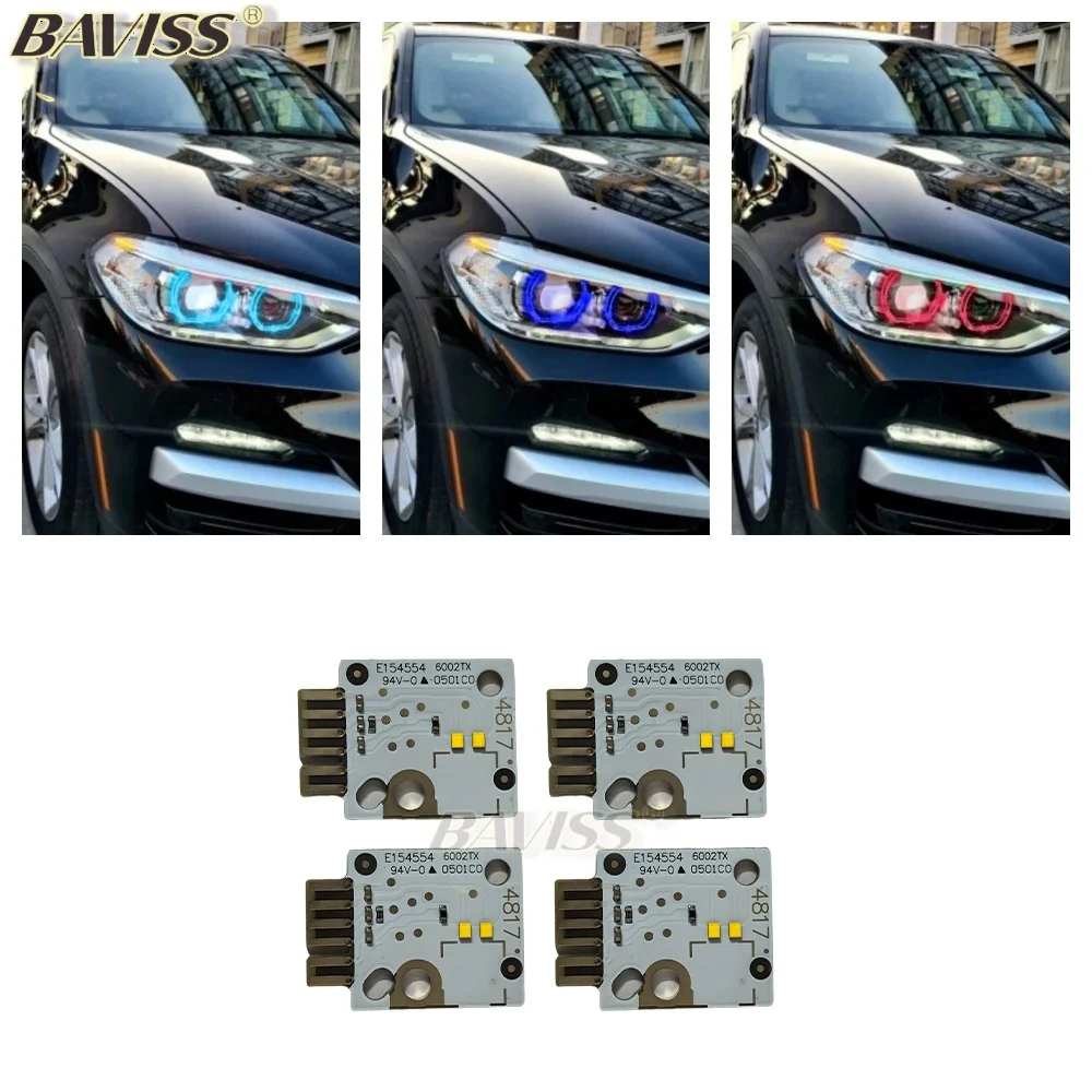 

DeBaoHui для 2019-2021BMW X3 G01 X4 G02 F97 F98 светодиодные фары неадаптирующие дневные ходовые огни CSL красный синий желтый дневной свет OE