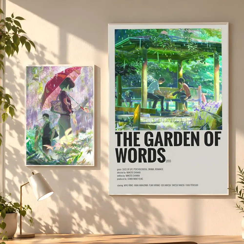 Anime The G-Garden Of W-Words Poster Creative Room Art For Dorm Bedroom Study Apartment Home Gift