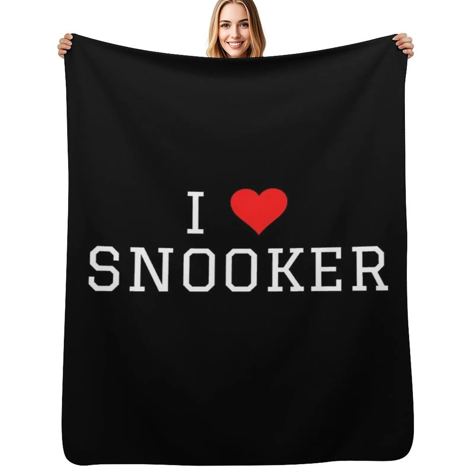 

I Love Snooker Throw Blanket Ultra Soft Flannel Fleece Blanket for All Seasons