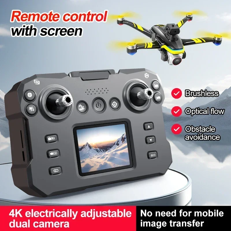 K15 Max drone brushless telecamera 4K HD telecomando con schermo per evitare ostacoli fotografia aerea quadricottero giocattolo