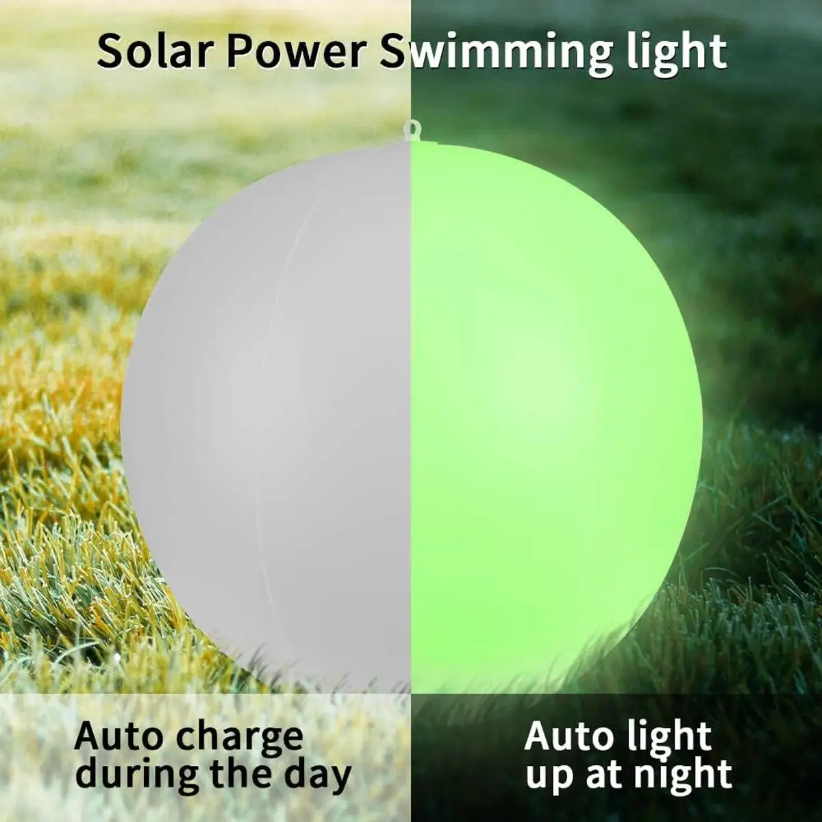 Solar Floating Pool Light Waterproof IP68 RGB LED Inflatable Globe Color Changing Lamp Outdoor Yard LandscapeDecor Lawn