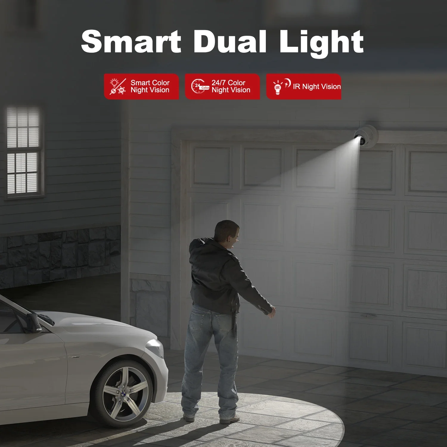 Anpviz 4CH 5MP نظام الأمن 4 قطعة 5MP POE IP برج كاميرا مزدوجة الضوء IP67 4CH 12MP NVR WDR كشف الحركة المدمج في هيئة التصنيع العسكري